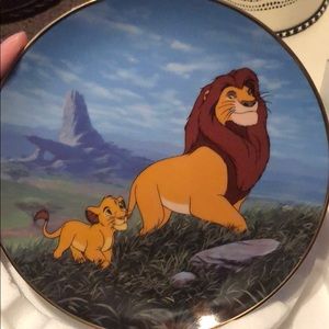 Lion king Bradford exchange plates w/ certificate